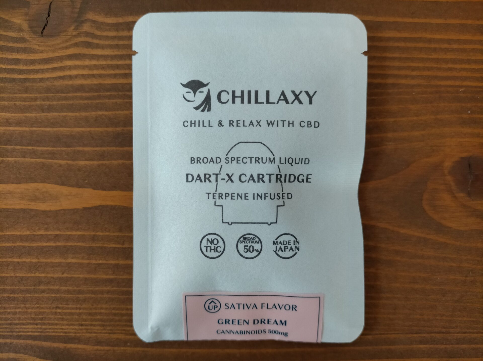 CHILLAXY（チラクシー） DART-X ブロスペリキッド　グリーンドリーム レビュー癖になるメンソールが美味しい便利なカートリッジ